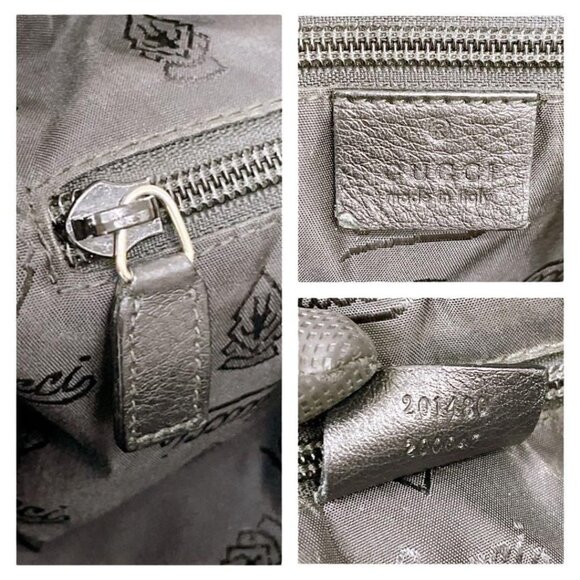 Authentic Gucci GG Guccissima Business Bag Briefcase Crossbody Messenger Mens - Picture 12 of 13